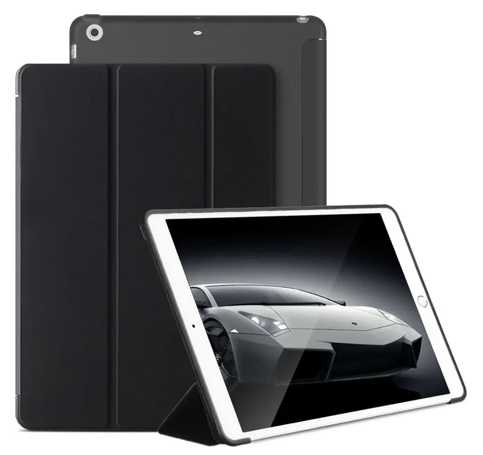 Tri-folded Soft Tablets Case For iPad Mini 123 7.9 Smart Tablet Case TPU+PU Soft Protective Cover 7.9'' Case For iPad Mini 123-1