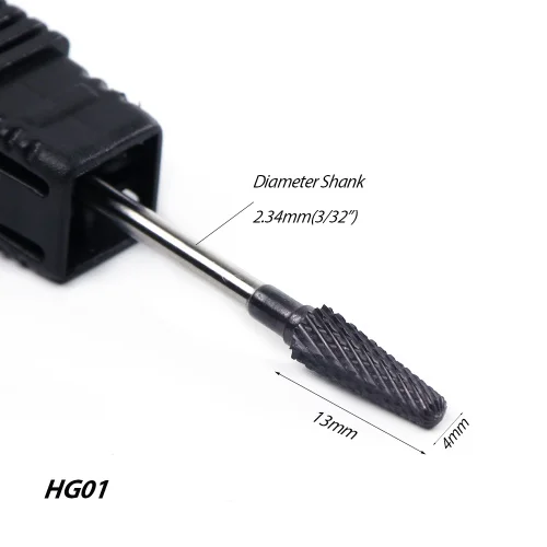 STZ 1 шт. фрезы для ногтей из вольфрамовой стали, фрезы, электрические фрезы для снятия лака для кутикулы, шлифовальная насадка для ногтей, инструмент для ухода за ногтями, HG01-08 - Цвет: HG01