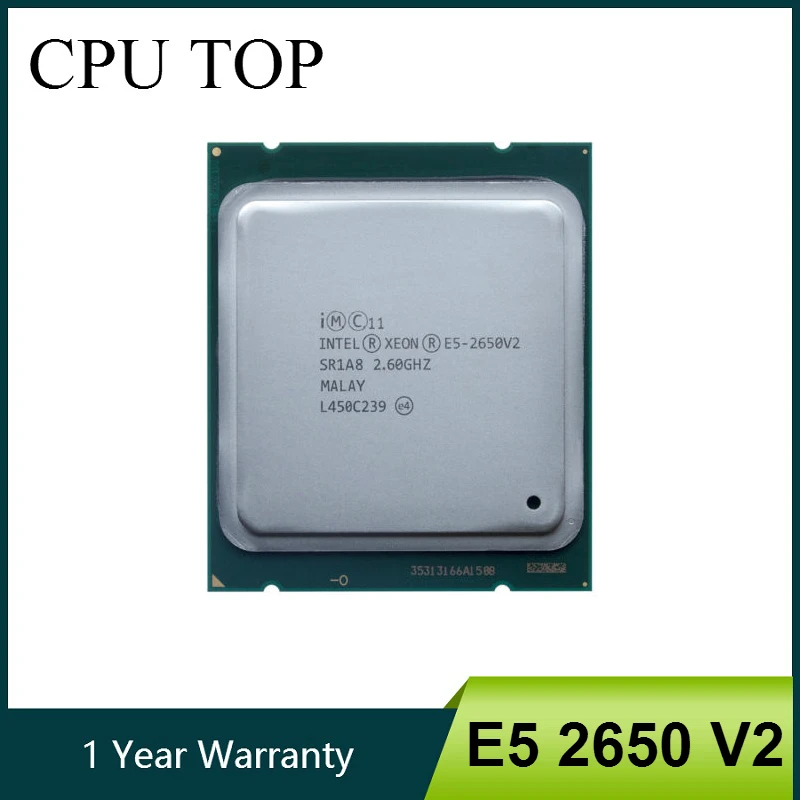 

INTEL XEON E5-2650 V2 SR1A8 CPU 8 CORE 2.60GHz 20M 95W PROCESSOR E5 2650 V2