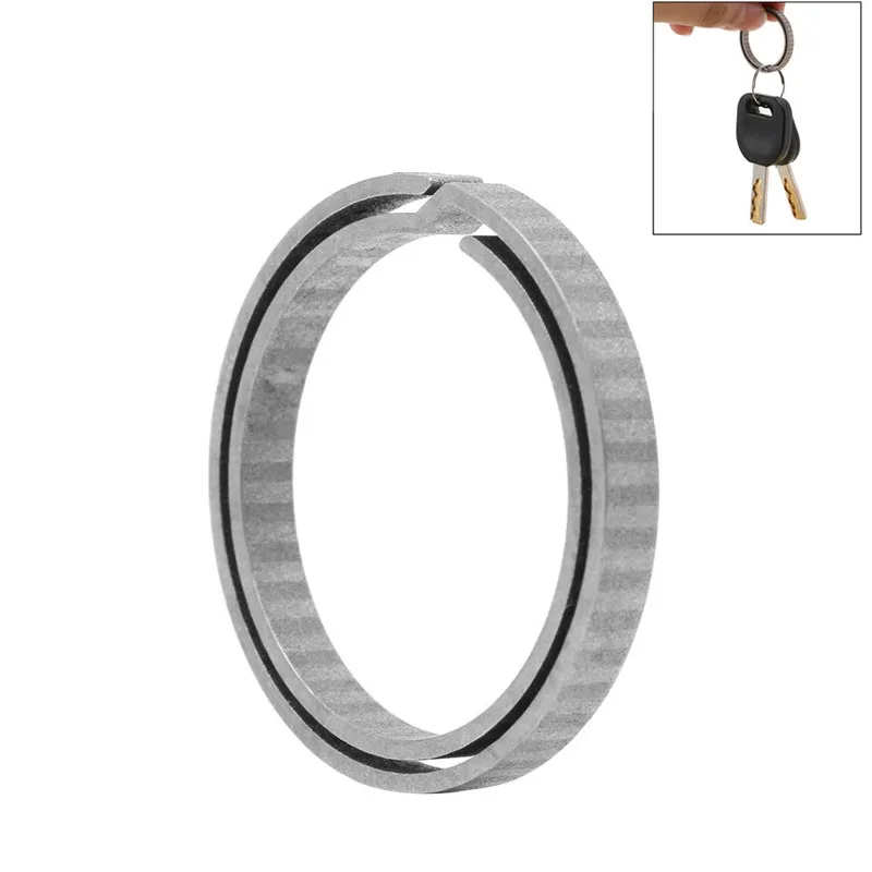 

Lightweight Titanium Alloy Hanging Buckle Key Ring Quickdraw Keychain Tool New Key Ring