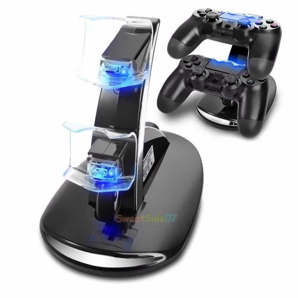 

Double USB Game Control Charger Port LED Charge for PlayStation 4 PS4 Controll