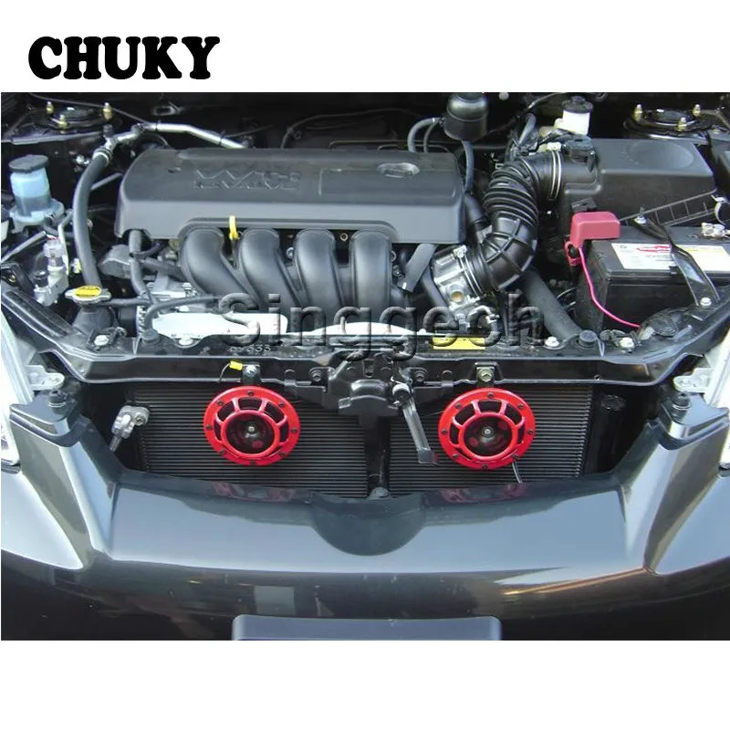 Автомобильный красный электрический звуковой сигнал 12 в для Honda Civic Accord Crv Toyota Corolla