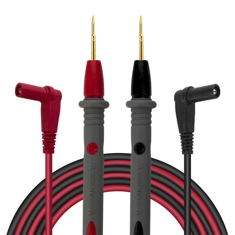 

20A 1000V High Tensile Strength Silicon Line Universal Probe Retardant Gilded Sharp Needle Digital Multimeter Test Lead HR