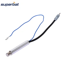 Superbat Авто Встроенная антенна ISO DIN 41585 радио FM AM стерео усилитель сигнала кабель усилителя(папа-мама)/12 В вход питания