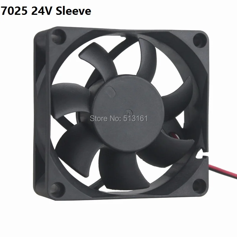 

20PCS Gdstime DC 24V 2 Pin 7CM 70x70x25mm 70MM PC CPU Cooling Cooler Fan