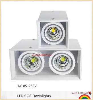

Surface Mounted 4 azimuth adjustment LED COB Downlights 9W 15W 20W 18W 30W 40W LED Ceiling Lamp Spot Light Downlights AC85-265V
