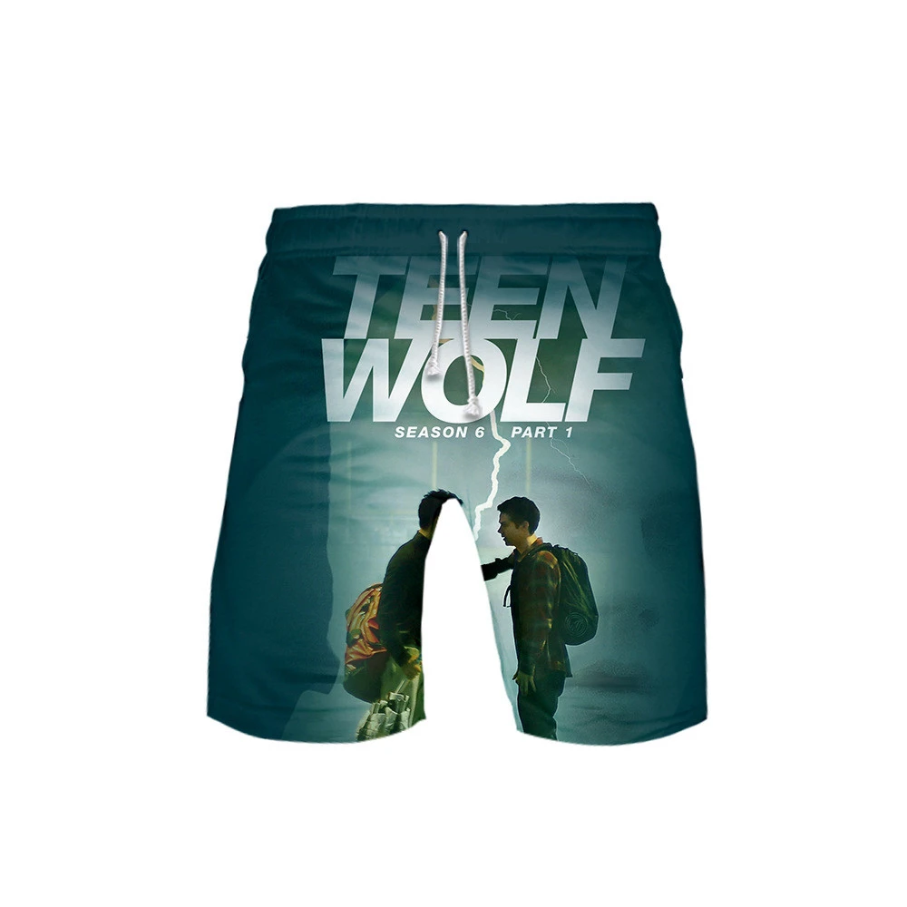 Wolf Teenager Boys Beachwear Beach Shorts Pants Board Shorts