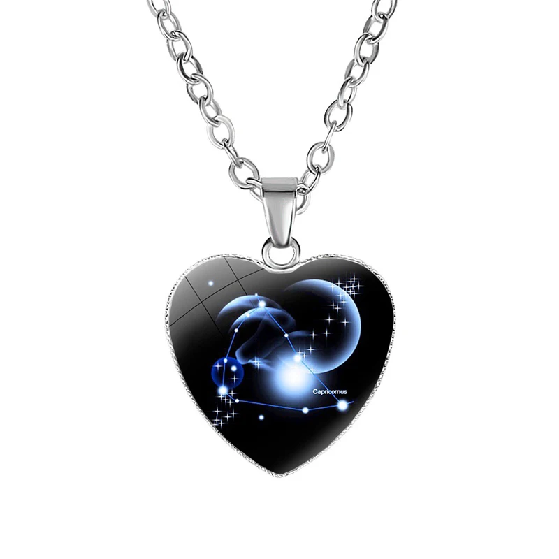 NIUYITID Twelve Constellation Necklaces & Pendants Zodiac Necklace For Women Girl Jewelry Neckless Valentine's Day Gift Love (7)