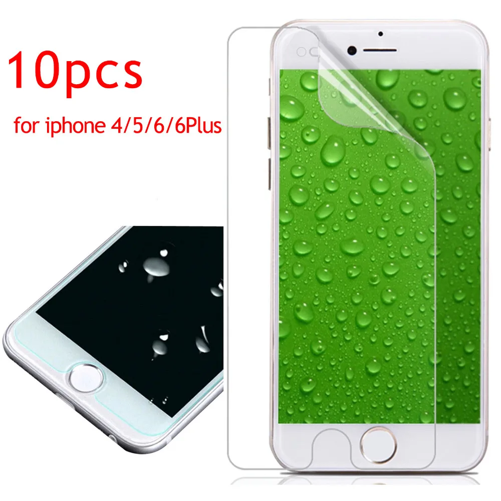 

10pcs/lots High Clear Front Screen Protector For iPhone 6 Plus 6s 6Plus 4 4S 5 5S SE Guard Anti Glare Glossy Protective film