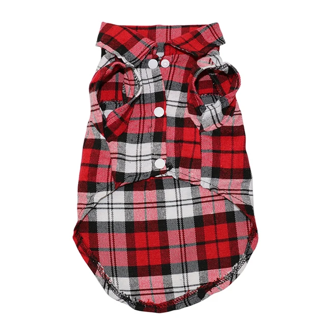Plaid Vestiti Del Cane Del Cane di Estate di Camicette per le Piccole Medie Cani Plaid Vestiti Del Cane Del Cane di Estate di Camicette per le Piccole Medie Cani