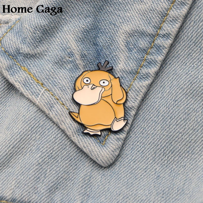 Homegaga Psyduck забавная булавка для отворота рюкзака причудливая одежда