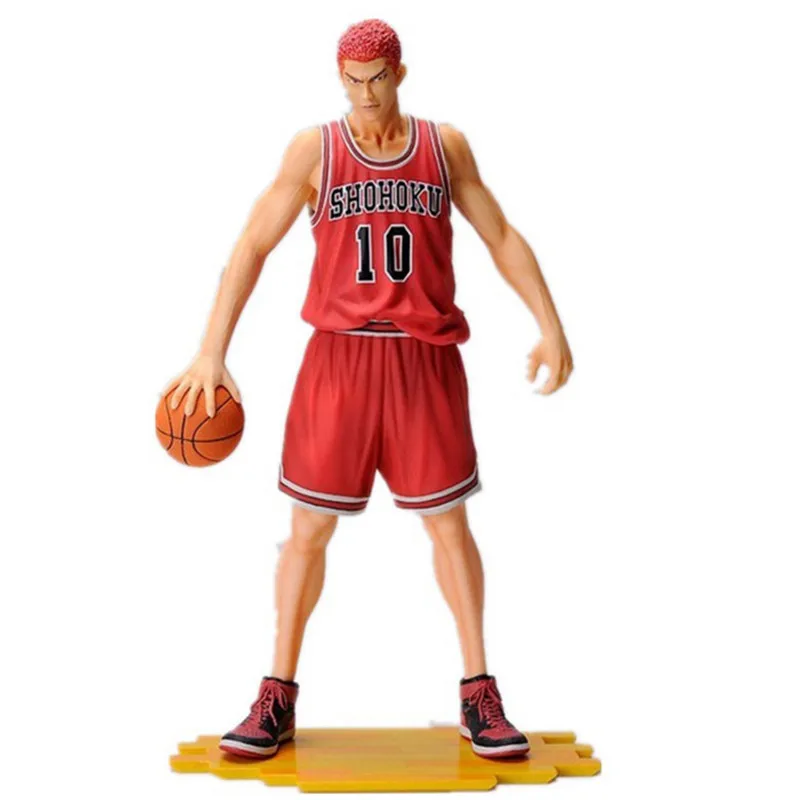 

Anime Slam Dunk Shohoku Sakuragi Hanamichi No. 10 PVC Action Figures Basketball Hanamichi Sakuragi Collectibles Dolls Gift 28cm