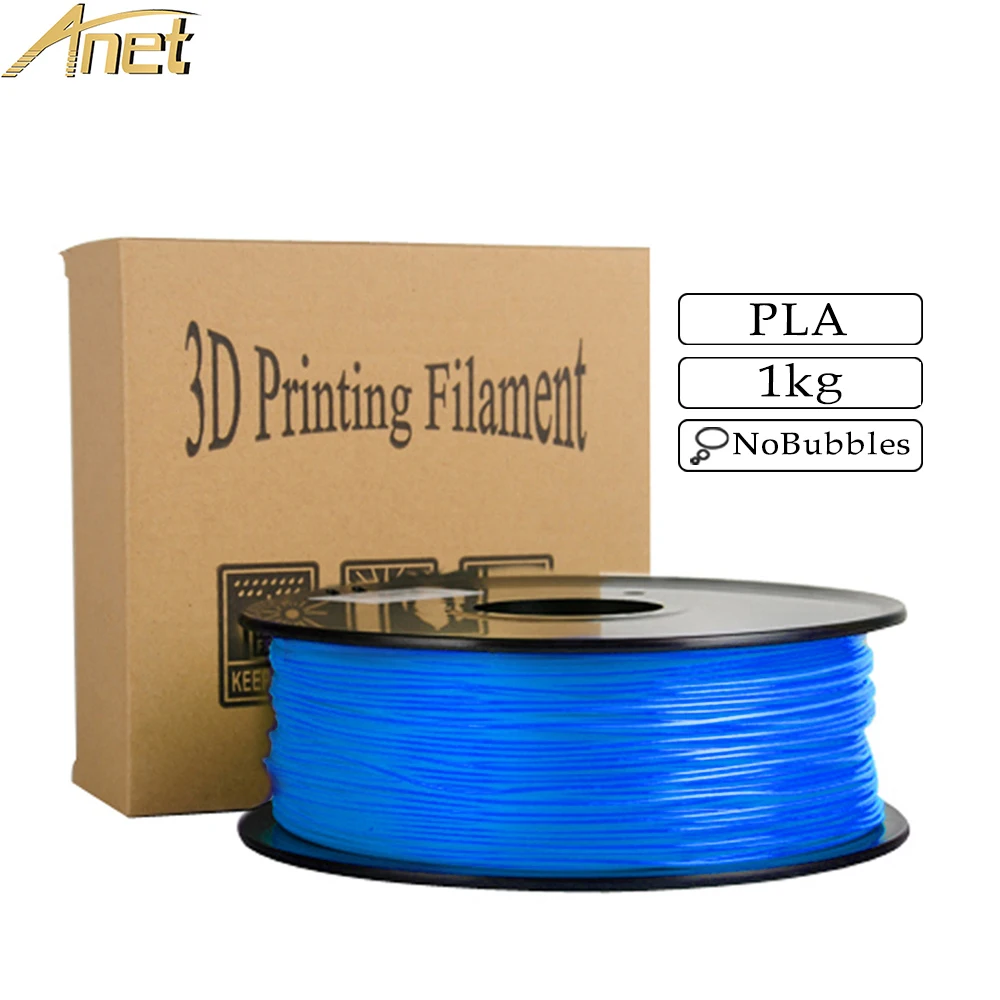 

Anet 3D Printer Filament PLA filament 1.75mm 1Kg/Roll Plastic Consumables Material Filament Refills for MakerBot/RepRap/UP/Mende