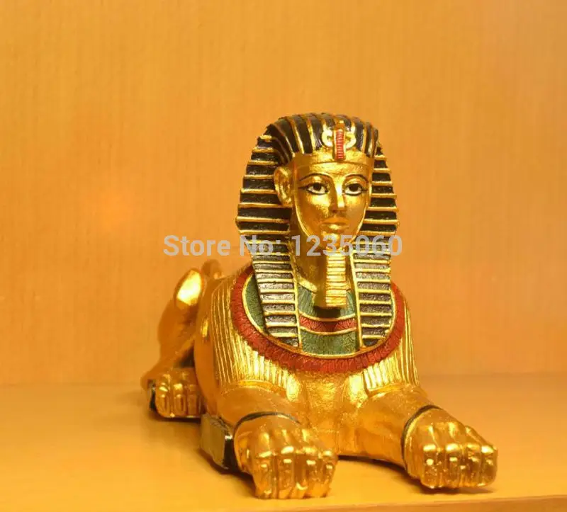 

Hoallween Real life Room escape game prop Egypt theme rotate the Sphinx to open the lock game Takagism props