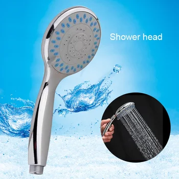 

Chrome Plating Anti-limescale Home Bathroom Universal 5 Mode Function Handheld Shower Head --M25