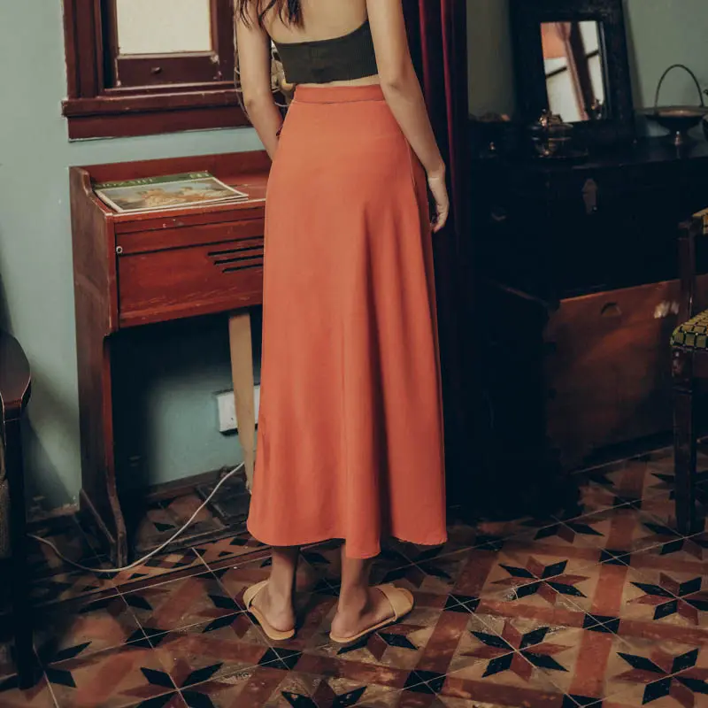 red maxi skirt 9mm