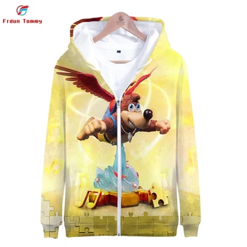 

2019 Banjo Kazooie 3D print Clothes Long Sleeve Zipper Hoodies Casual Women and men Casual Clothes 2019 Hot Sale Zipper Hoodies