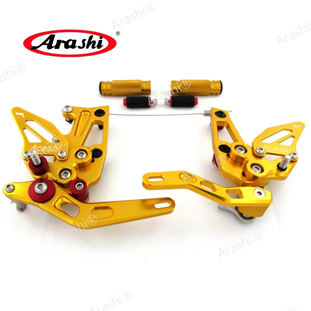 

Arashi Rider Rearset Adjustable Footrests For TRIUMPH Speed Triple 1050 2011 - 2014 Foot Pegs Footrest Rest 2012 2013 CNC