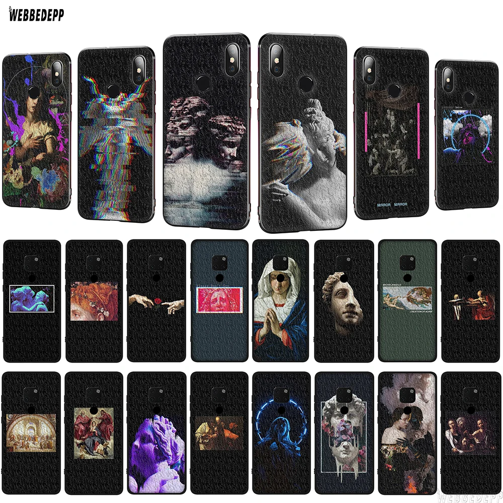 WEBBEDEPP чехол из ТПУ с художественной текстурой для Huawei P10 P20 P30 Lite Pro Mate 10 20 P Smart 2019