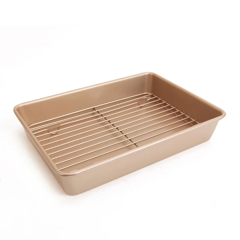 

Chef Made 13 Inch Bundt Cake Baking Pan Cooling Rack Deepen Nonstick Baking Dish Combination Bakeware Baking Baking