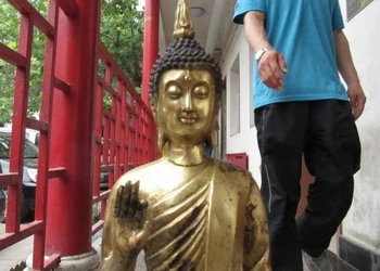 

Tibet Buddism Temple exquisite Copper Bronze Thailand Sakyamuni Buddha Statue