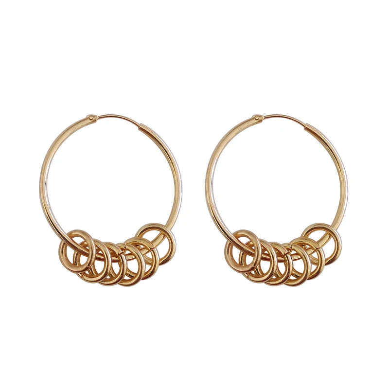 

Europe and the United States temperament simple geometric circular ear ring hip-hop tide female fashion jewelry earrings