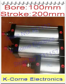 

100mm Bore 200mm Stroke 1/2" bsp SC 100-200 Standard Pneumatic Cylinder 100*200 Airtac Type Air Rod Cylindrs 100-200