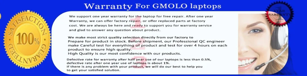 GMOLO 1" ультрабук ноутбук 4 Гб ОЗУ 500 Гб HDD 64 Гб SSD, Pentium N3520 четырехъядерный wifi камера ноутбук компьютер