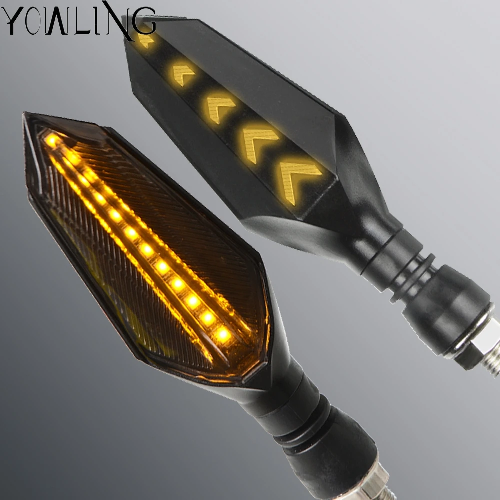 

Motorcycle LED Turn Signal Light Indicator Flasher Flexible Amber Blinker Lamp Light For KTM RC125 RC200 RC 250 RC390 1190 RC8