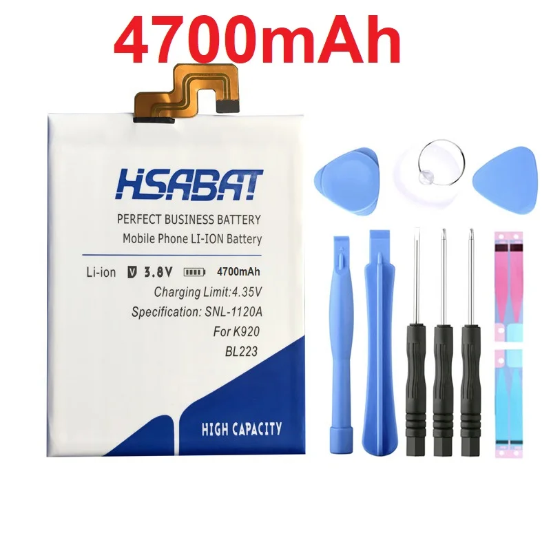 

HSABAT BL223 4900mAh Battery for Lenovo Vibe Z2 Pro K920 K80 K80M K7