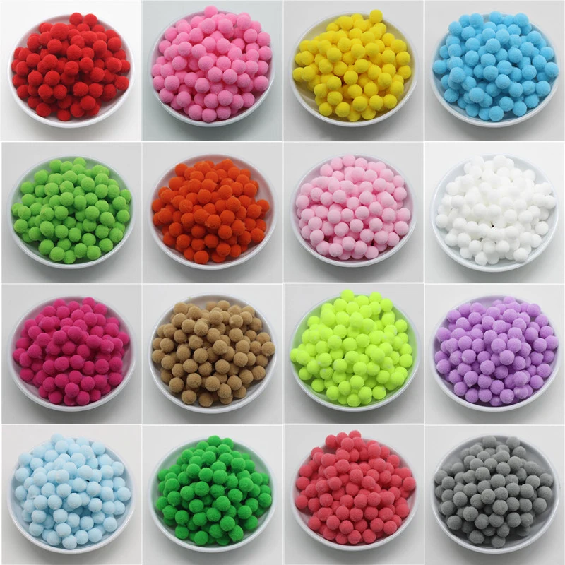 

400Pcs 10mm Multi Option Pompoms Soft Pom Poms Balls DIY Home Garden Wedding Decoration Flowers Accessories Wreaths Garment