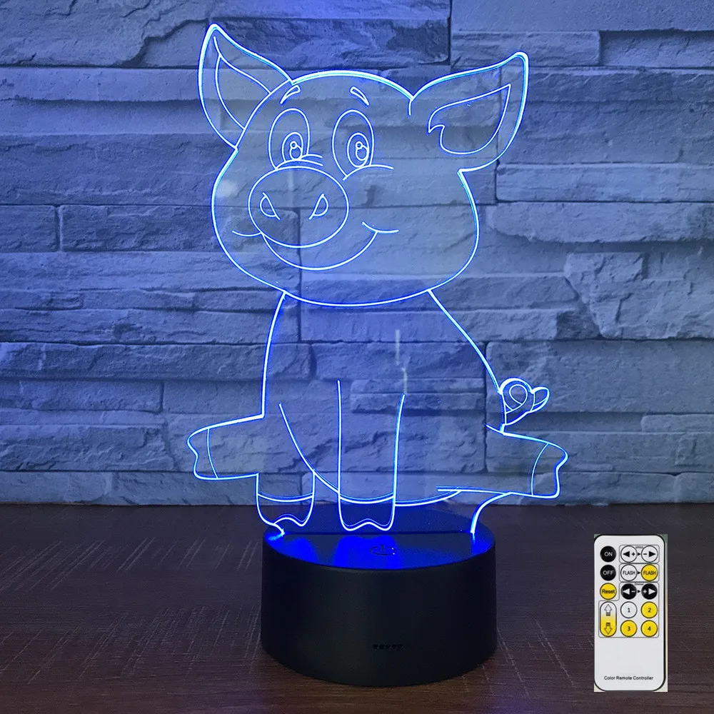 Asmarluxx Pig 3d lamp007