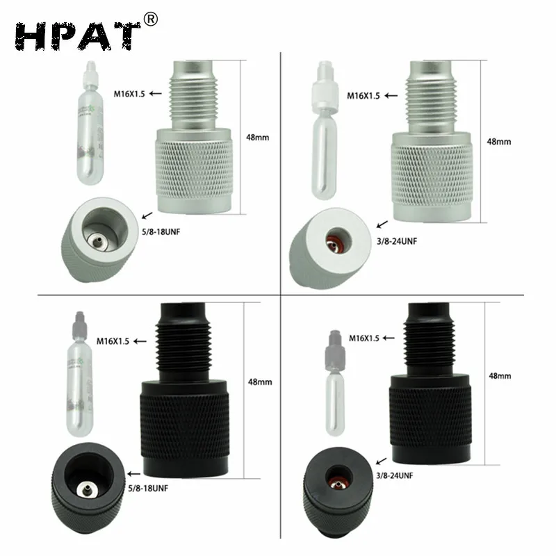 SPUNKY 88 г 90 г AirSource CO2 Картридж цилиндр для пейнтбольного бака адаптер M16* 1,5 резьба