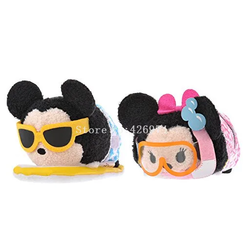 

New Swimming Mickey Minnie Mini Plush Smartphone Cleaner Kids Stuffed Toys For Children Gifts