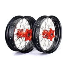 BIKINGBOY для KTM EXC-F 350 EXC-F350 16 17*3,5 17*5,0 Supermoto 36 спиц MX полный комплект передних и задних колес обода ступицы