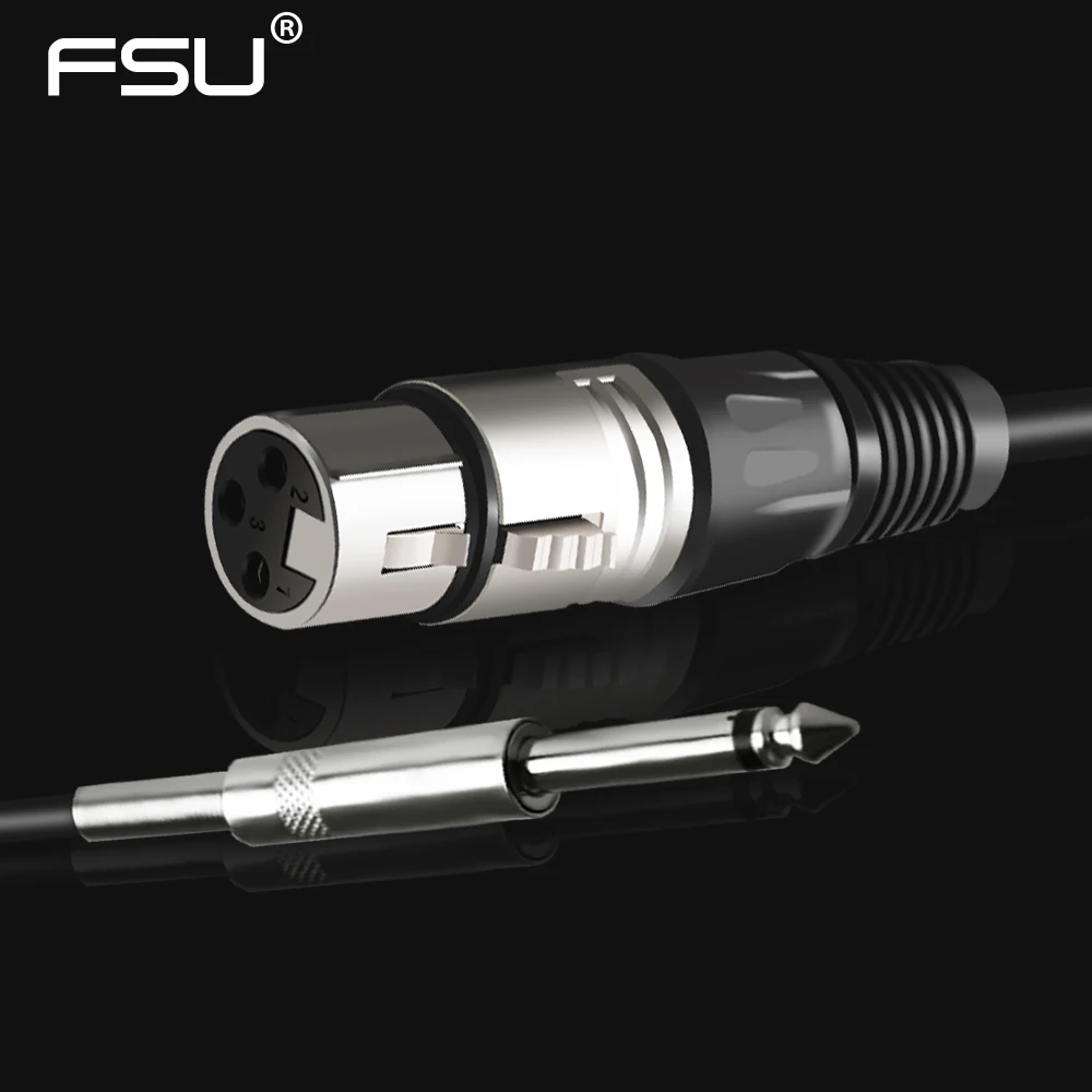 

6.35 Cannon public Big three core balance card farmers line Listen speaker H4n h5n recording line