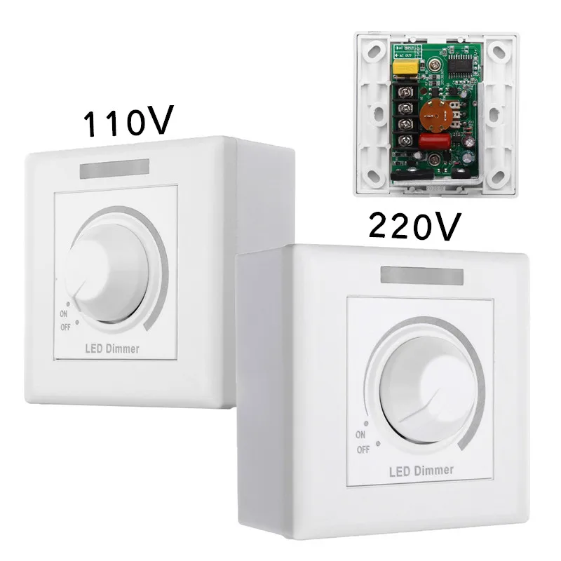 

Max 150W Wall Dimmer Switch LED Dimmer With 12 Keys IR Remote Control For Dimmable Light Lamp Bulb 110V/220V