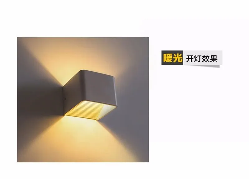 Затемнения 10 Вт 15 Вт 20 Вт квадратный алюминиевый светодиодный настенный светильник для гостиной спальни как украшение бра освещение Lamparas AC110V 220V