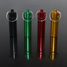 10 шт./упак. Полезные Прочный алюминий сплава пустые бутылки для таблеток Мини медицинская тара с брелок-кошелек инструмент