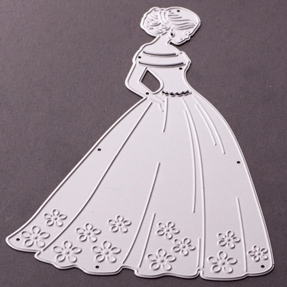 Craft Paper Dies Lady Mold Cutting Dies Paper Crafting Decorative Dies