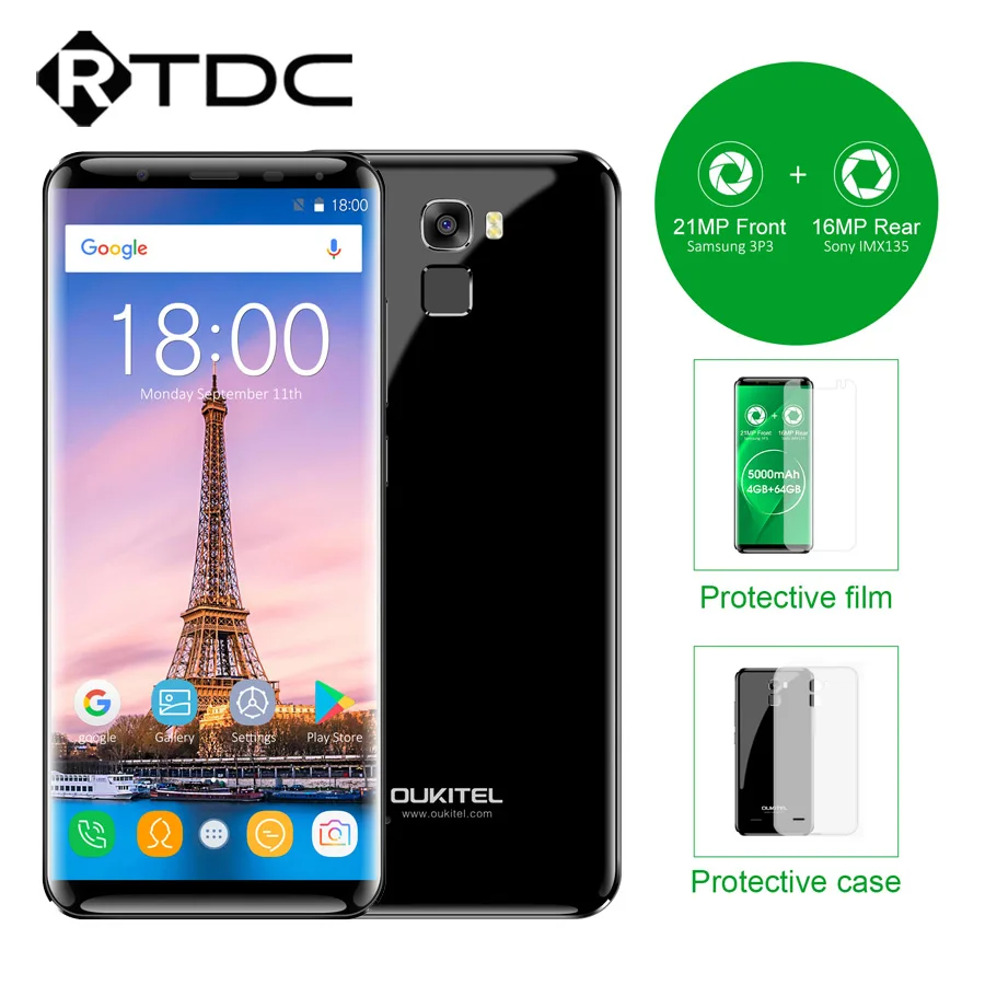 Оригинальный Oukitel K5000 смартфон 4G Оперативная память 64G Встроенная MT6750V Octa Core 18:9
