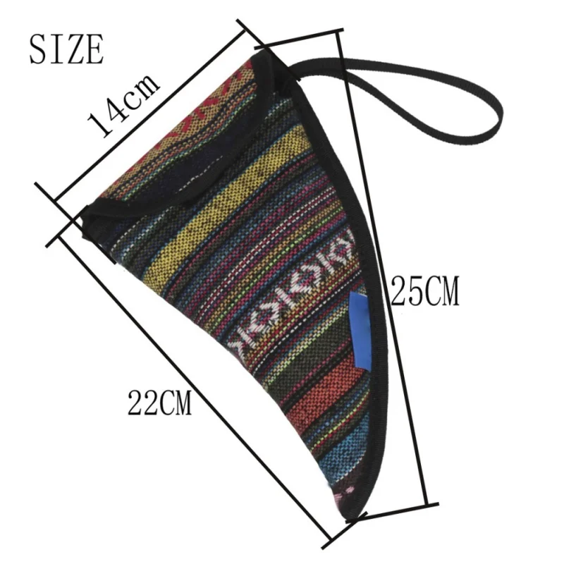 Национальный духовой водонепроницаемый инструмент окарина хлопок сумка для переноски этнический стиль прочный форма бычьего рога сумка