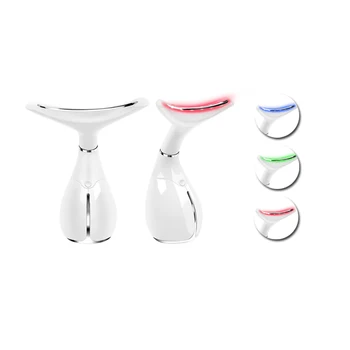 

LED Neck Massager Photon Therapy Vibration Wrinkle Remover Anti Aging Machine Neck Skin Tightening Lifting Beauty Skin Device