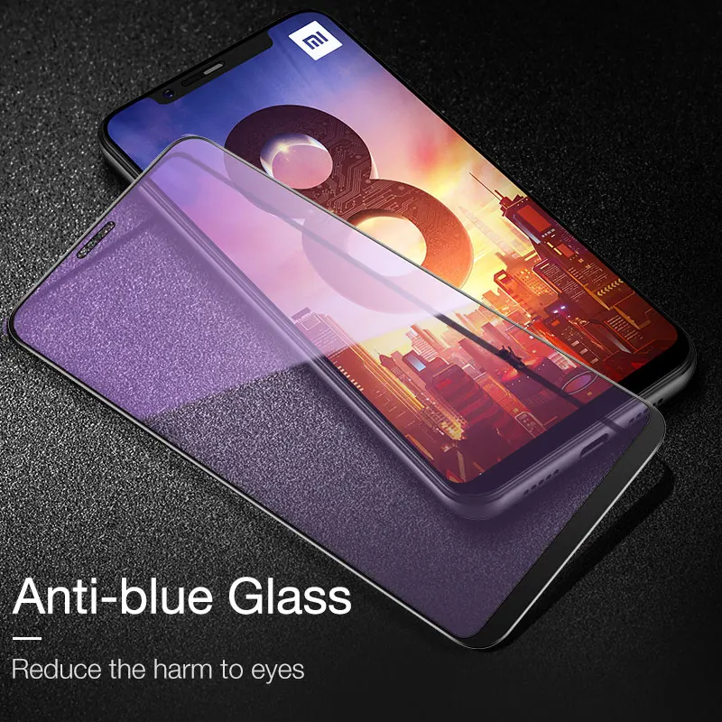 Cafele полное покрытие закаленное Стекло для Xiaomi 8 прозрачная HD защитная пленка 9H твердость для стекла, с защитой против царапин Экран протектор дляxiaomi 8