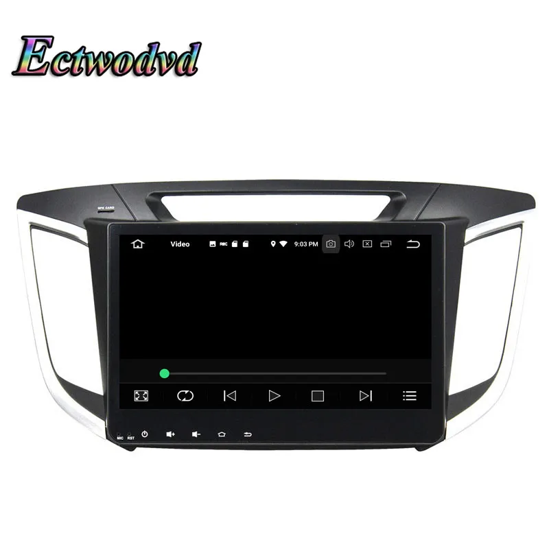 Cheap Ectwodvd Octa Core 4G RAM 64G ROM Android 9.0 Car Multimedia DVD Player GPS HeadUnit for Hyundai IX25 2014-2015 7