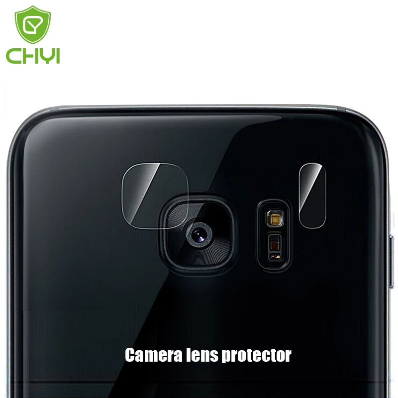Volver Objetivos para cámaras protector para Samsung Galaxy S8 S8 + s6edge S7 s7edge vidrio templado flash lámpara de protección chyi marca| Protectores de pantalla de teléfono| - AliExpress