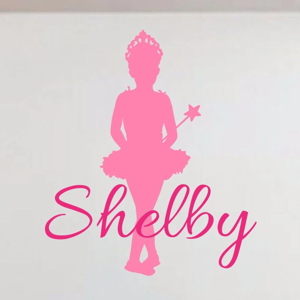 Autocollant Mural En Vinyle Avec Nom De Princesse Ballerine Citation Murale Theme De Princesse Decoration De Chambre De Fille 24 Aliexpress