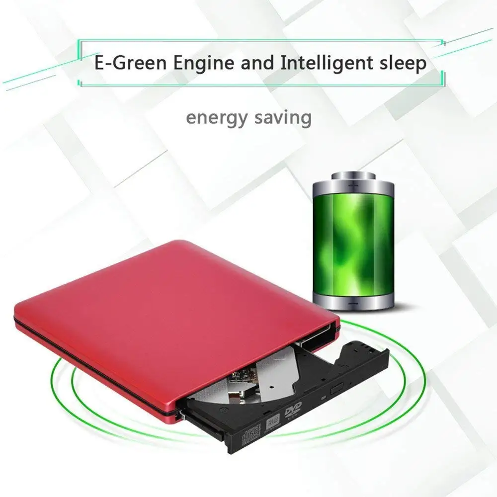 USB 3.0 DVD Drive CD Burner Driver Drive-free High-speed Read-write Recorder External DVD-RW Player Writer Reader for MAC