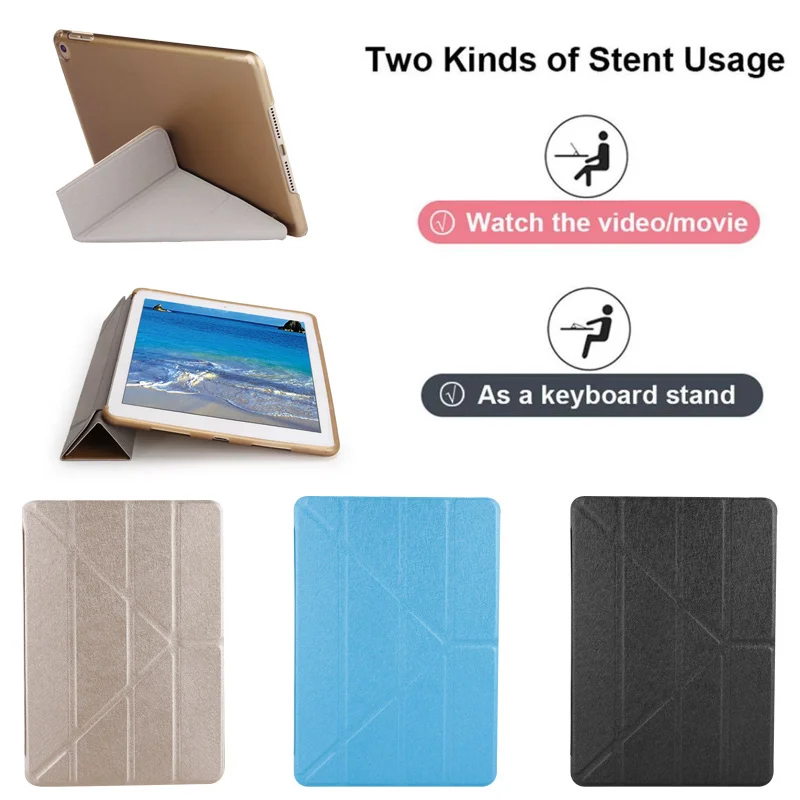 Чехол для iPad 9 7 &quot17/18 год PU + PC планшет защитный чехол смарт планшета прочный Флип