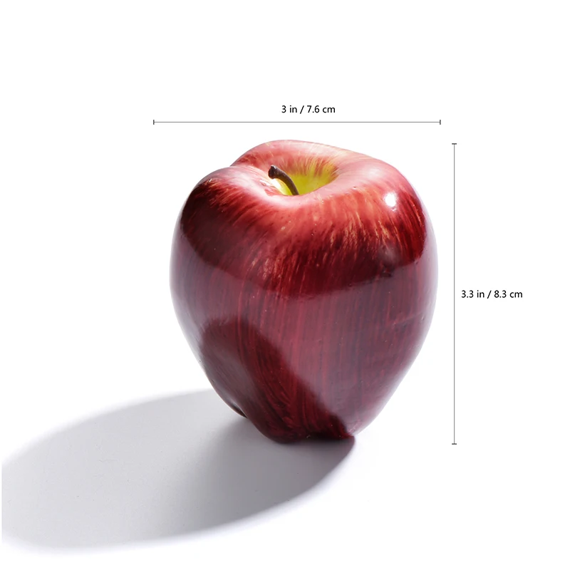1 шт искусственное яблоко Red Delicious Декоративные искусственные яблоки диаметром учебных пособий фрукты Мини искусственные фрукты и овощи